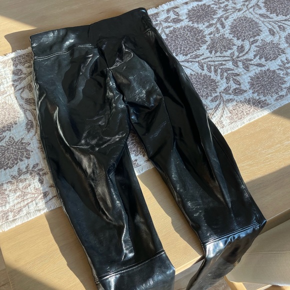 SPANX Faux Patent Leather High Waisted Leggings - Picture 8 of 8